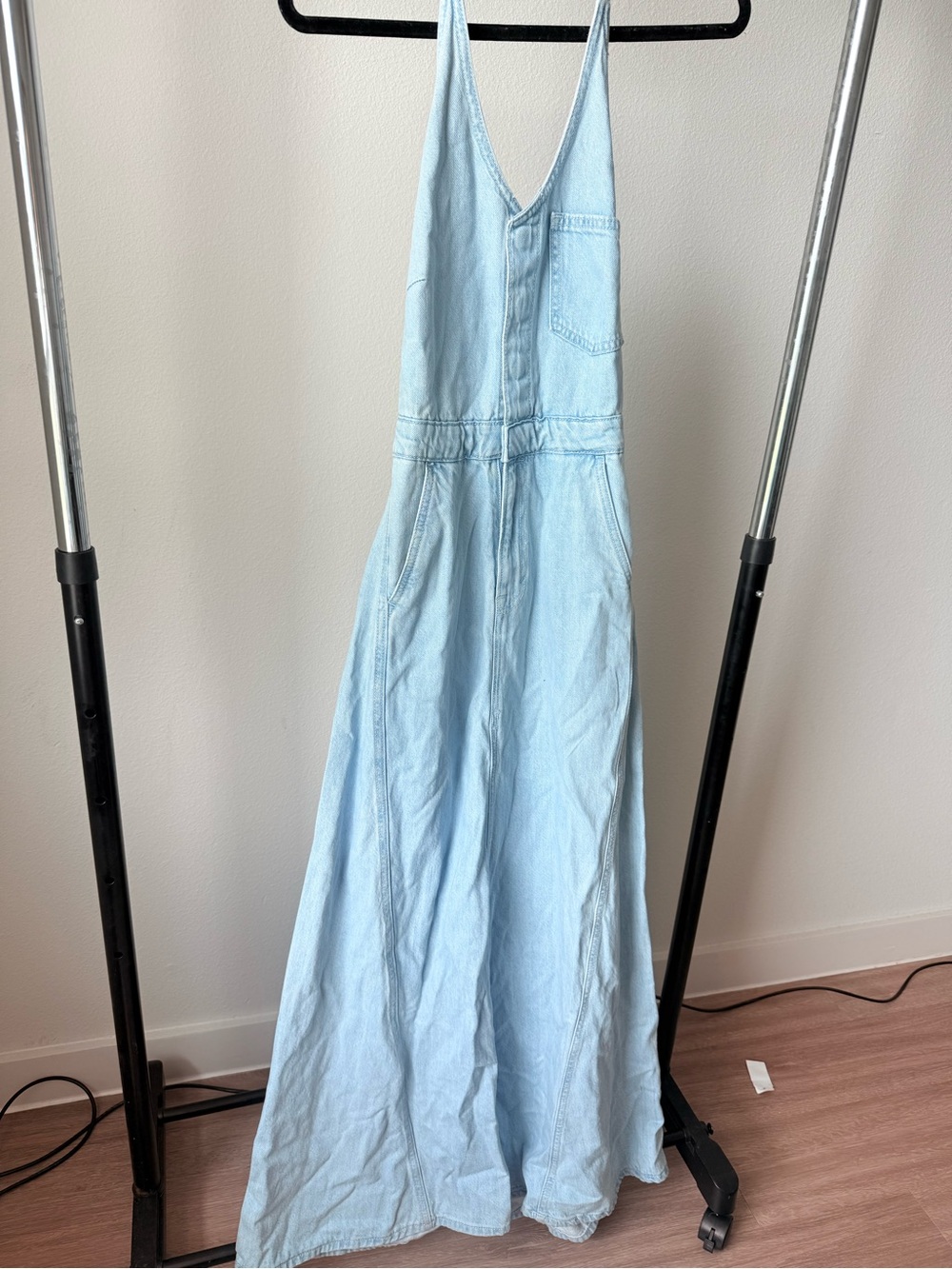 Universal Thread Light Blue Denim Maxi Dress